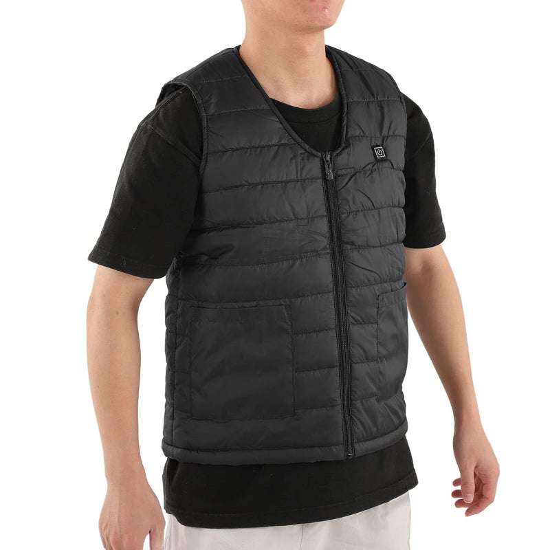 woobles Heated Vest, Smart Electric Heating Vest, USB Interface, Safe to Wear, 3 Gears, Polyester Fiber, Breathable for Outdoor Use (2XL) - Image 5